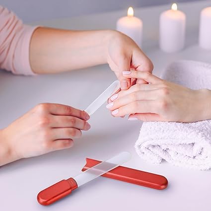 Glass Nail File with Case