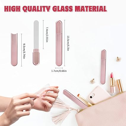 Glass Nail File with Case