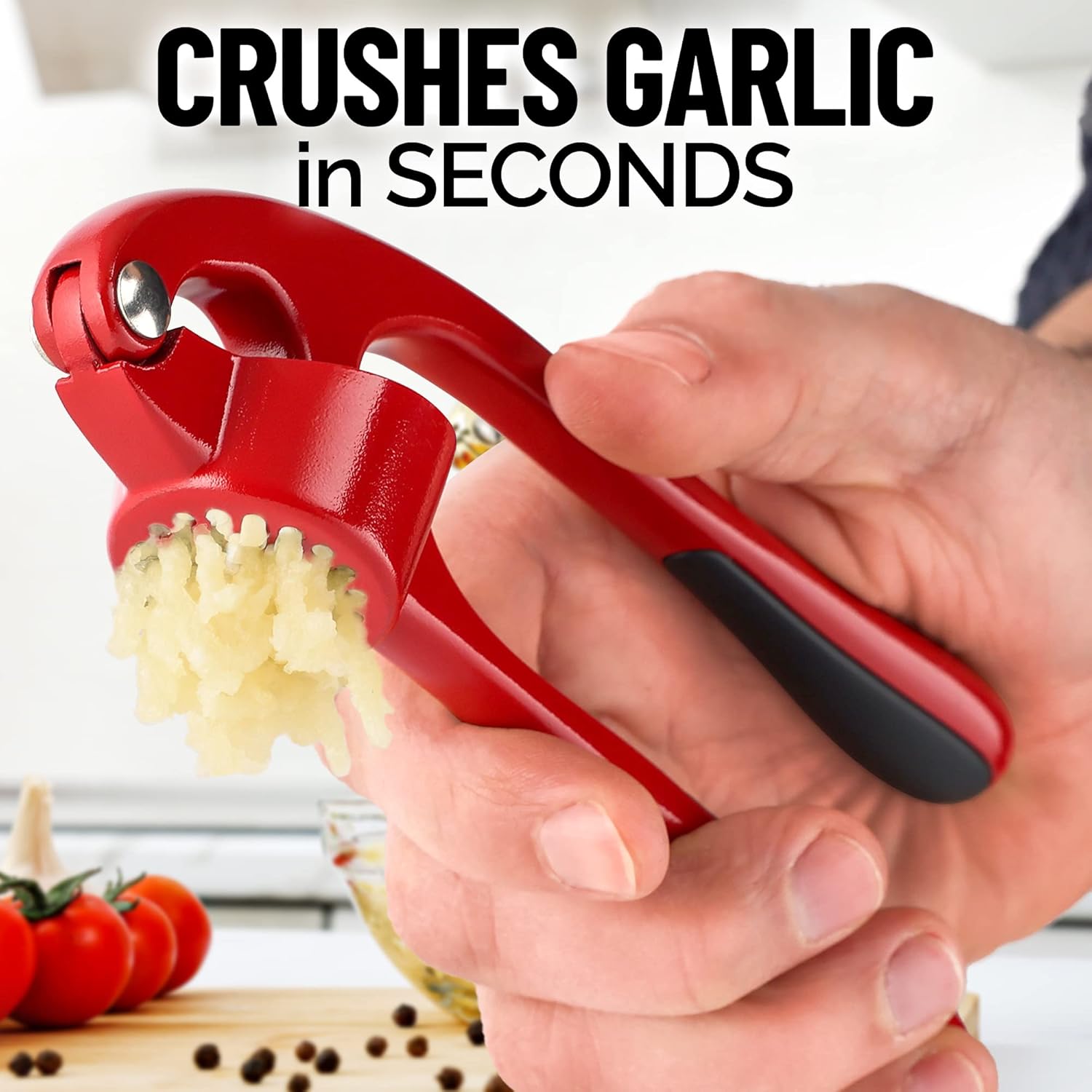 Zulay Kitchen Premium Garlic Press Set