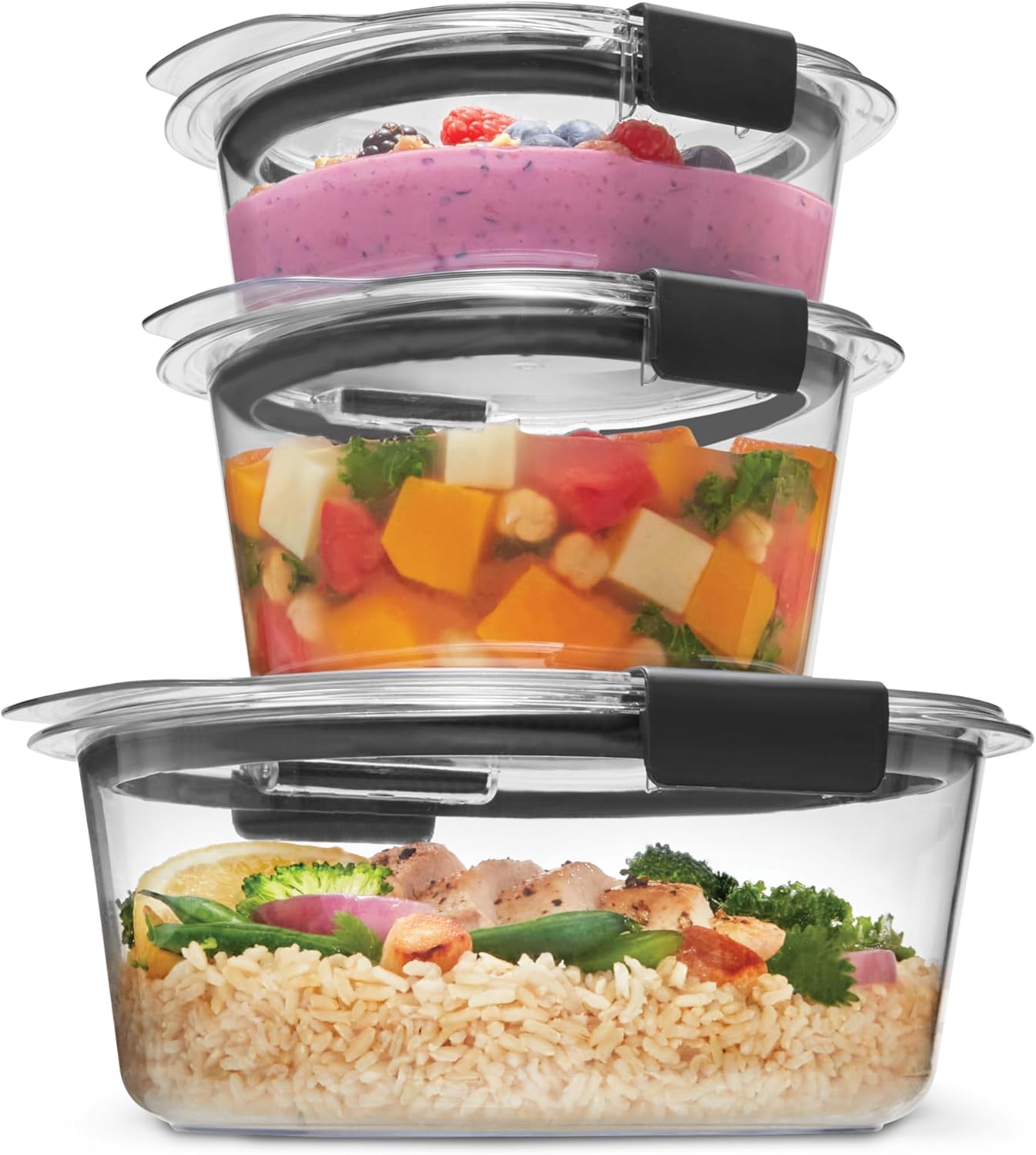 Rubbermaid Brilliance Food Storage Containers with Lids