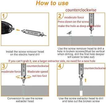 Damaged Screw Extractor Set