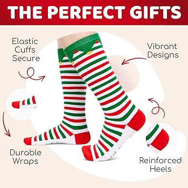 HAPPYPOP Christmas Gifts Stocking Socks for Girls